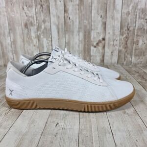 Flux adapt White Sneakers Mens Size 11 Casual Low Top Gum Sole Minimalist Shoes